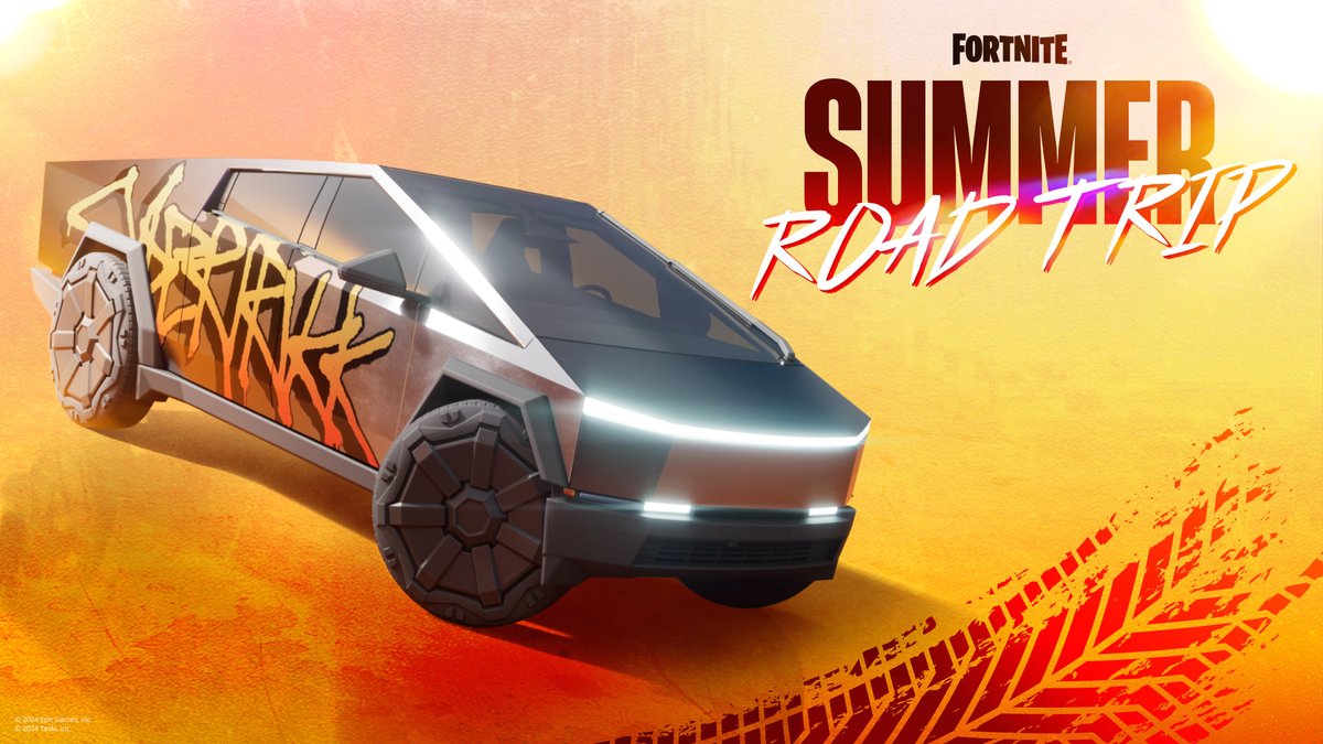 Hit the road! 

Grab the squad and complete quests to unlock the @tesla Cybertruck before it hits the Shop.