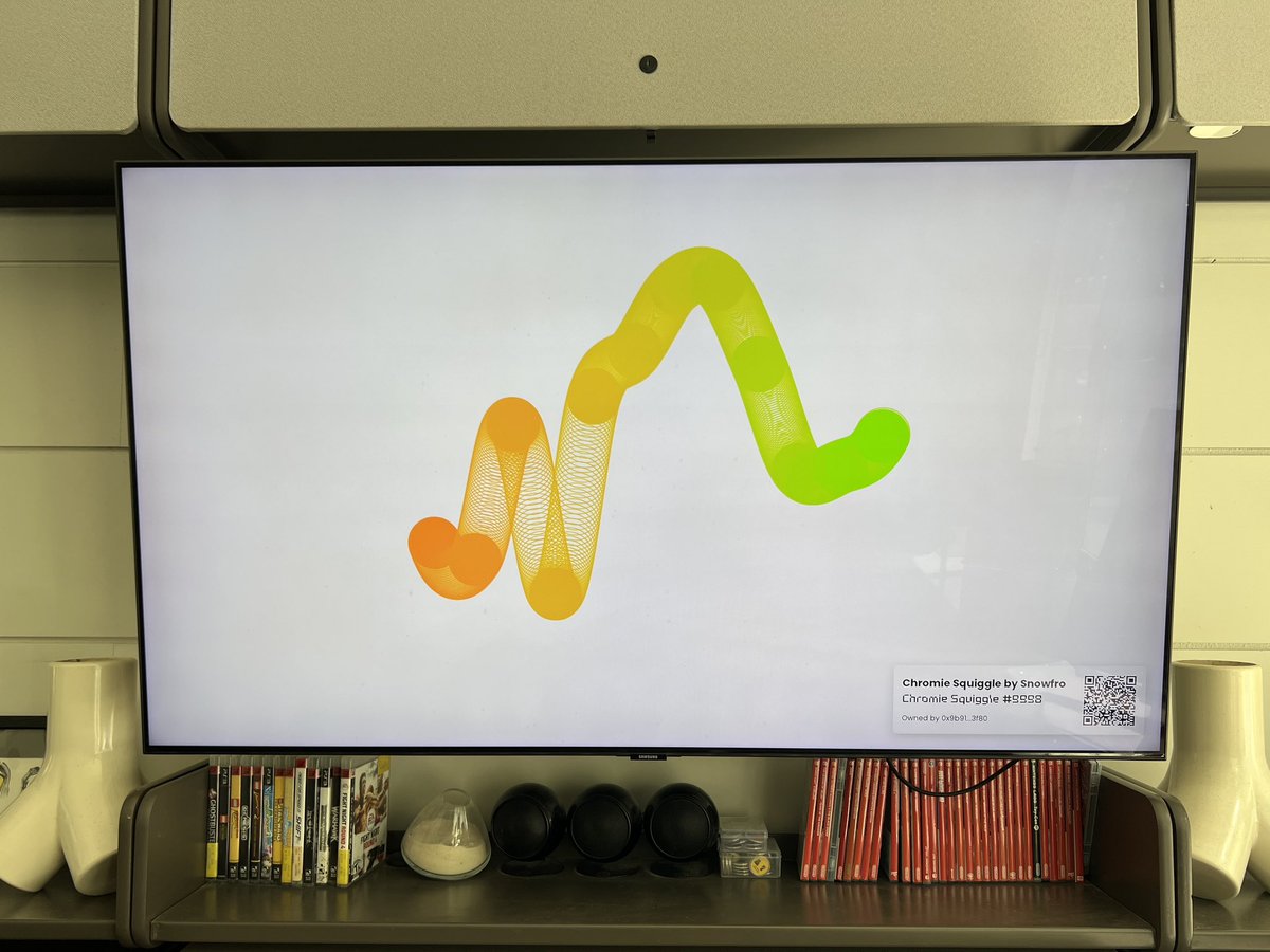 White Walls app is released! Display NFT art on your AppleTV- thanks <a href="/whitewallsapp/">White Walls</a> <a href="/ArtOnBlockchain/">Erick / Snowfro / 🦩 / LAO / #️⃣ / 🔴</a> 
app.whitewalls.art/join/4908cb