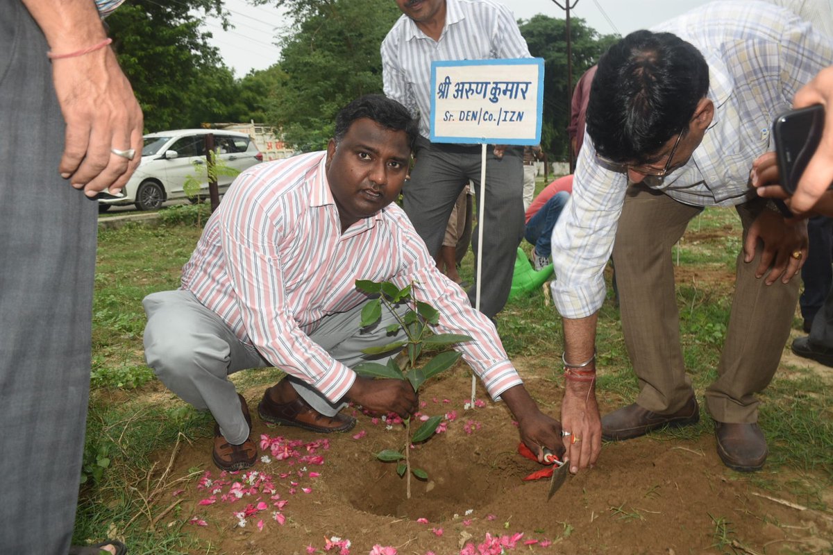 Arunk2007's tweet photo. Mass Plantation done  today at Izzatnagar https://t.co/xdGhTB9ks4