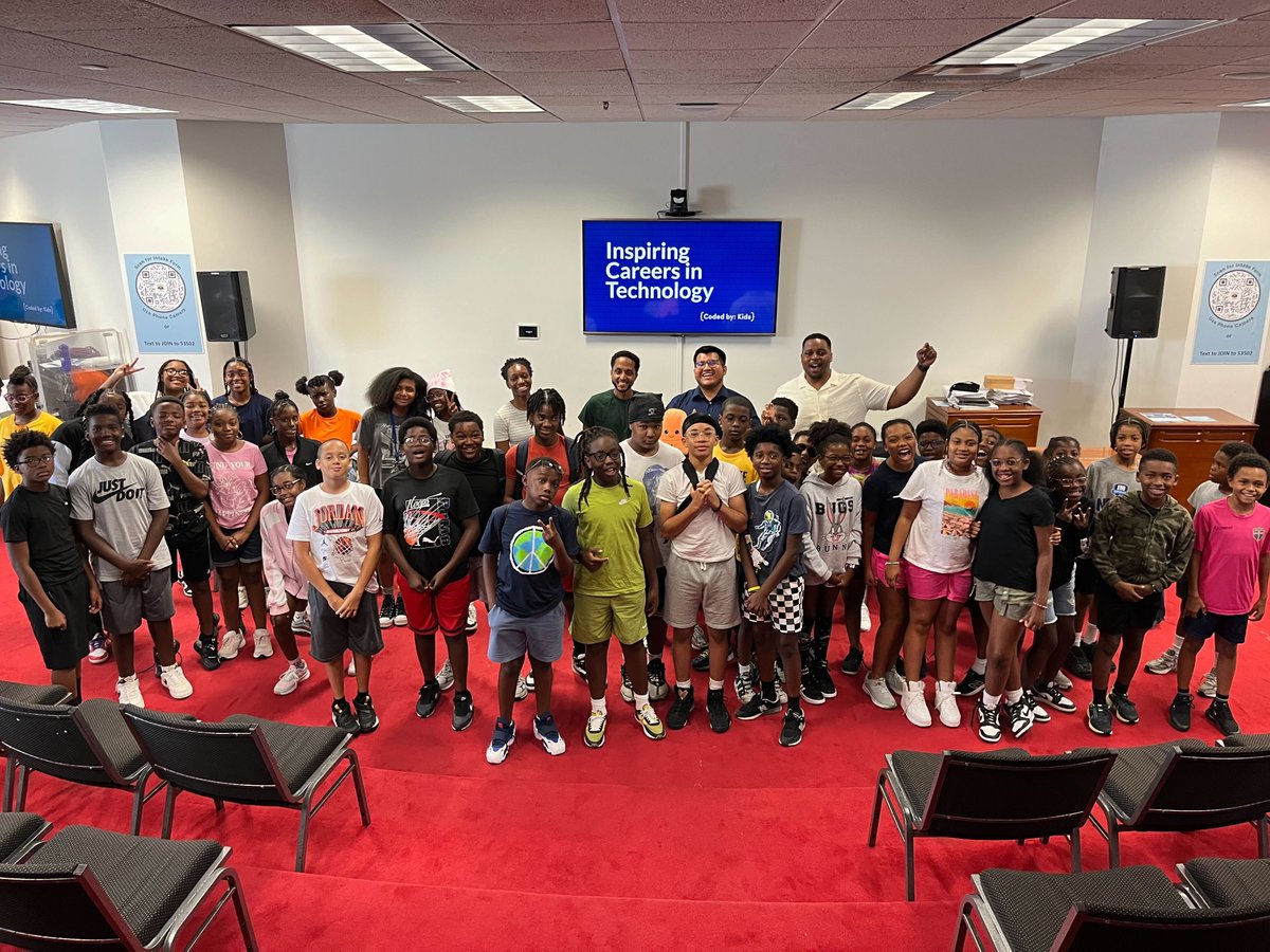 Coded by: (@_codedby) on Twitter photo This week, we had the pleasure of meeting a great group of kids at <a href="/EnonTab/">Enon Tabernacle</a> to explore opportunities in tech. By sharing their unique experiences, our staff was able to show that there is not one pathway to success & that there is room for everyone in the tech & innovation space. This week, we had the pleasure of meeting a great group of kids at <a href="/EnonTab/">Enon Tabernacle</a> to explore opportunities in tech. By sharing their unique experiences, our staff was able to show that there is not one pathway to success & that there is room for everyone in the tech & innovation space.