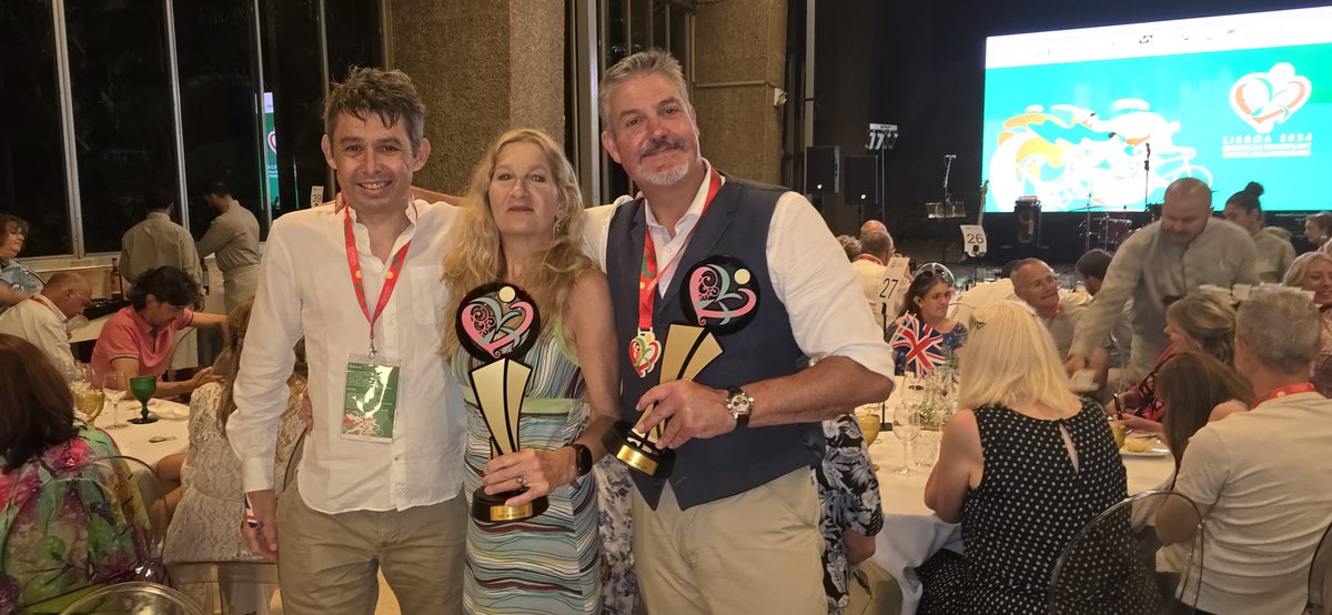 Royal Papworth Hospital NHS FT π (@royalpapworth) on Twitter photo Congratulations to <a href="/RoyalPapworth/">Royal Papworth Hospital NHS FT π</a> transplant recipients Nick, Karen and Fran who helped #TeamGB to win two team trophies at the <a href="/ETSChamps/">ETSChampionships</a> 2024 in Lisbon recently. π½π
A superb achievement, an incredible celebration of life and a reminder of the importance of organ donation.π Congratulations to <a href="/RoyalPapworth/">Royal Papworth Hospital NHS FT π</a> transplant recipients Nick, Karen and Fran who helped #TeamGB to win two team trophies at the <a href="/ETSChamps/">ETSChampionships</a> 2024 in Lisbon recently. π½π
A superb achievement, an incredible celebration of life and a reminder of the importance of organ donation.π