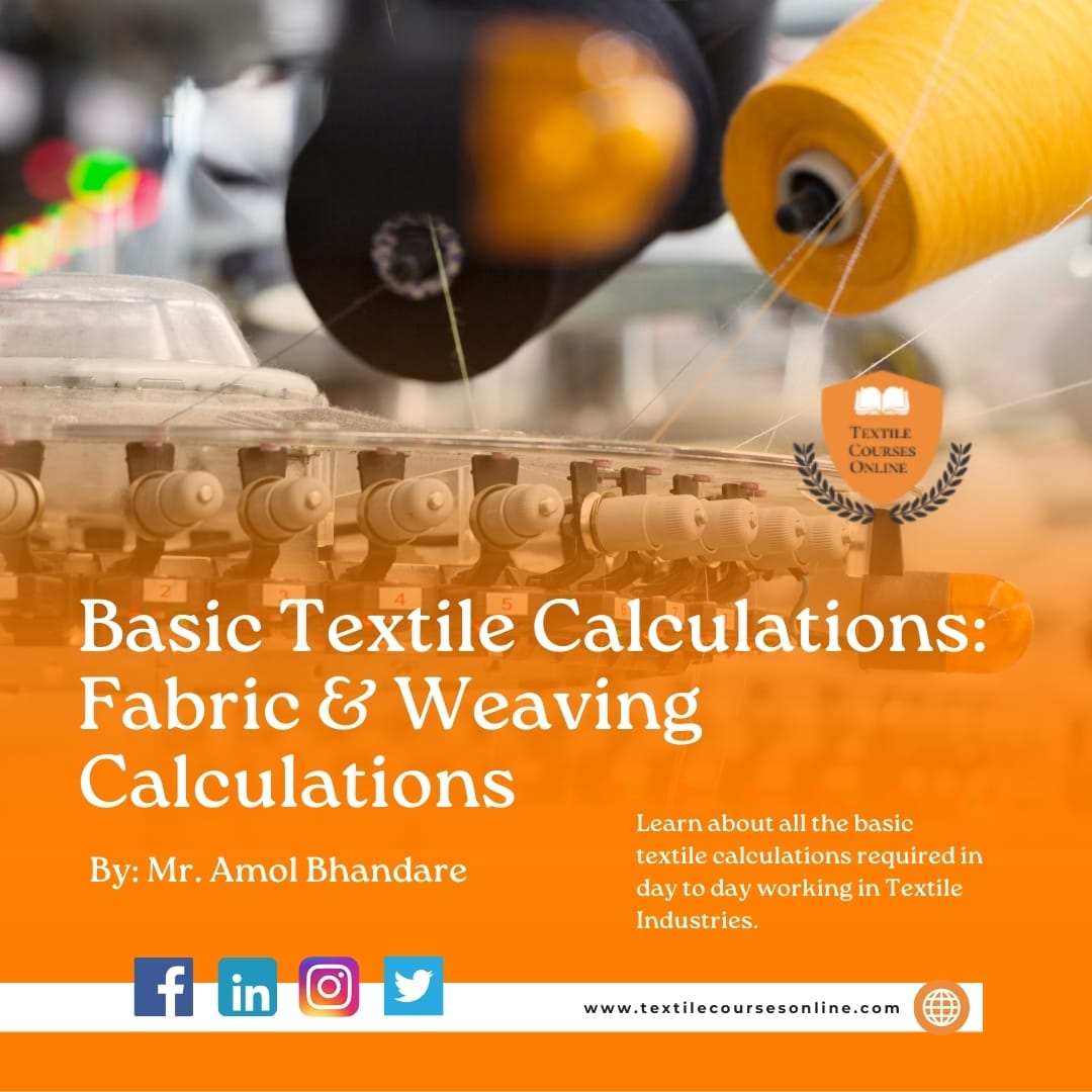 TextileCourses's tweet photo. New Course Alert: Basic Textile Calculations with Mr. Amol Bhandare! 🌟

 Textile Courses Online: Basic Textile Calculations, taught by the esteemed Mr. Amol Bhandare! Perfect for anyone looking to strengthen their foundational knowledge in textile calculations. https://t.co/EIQwHpfCOS
