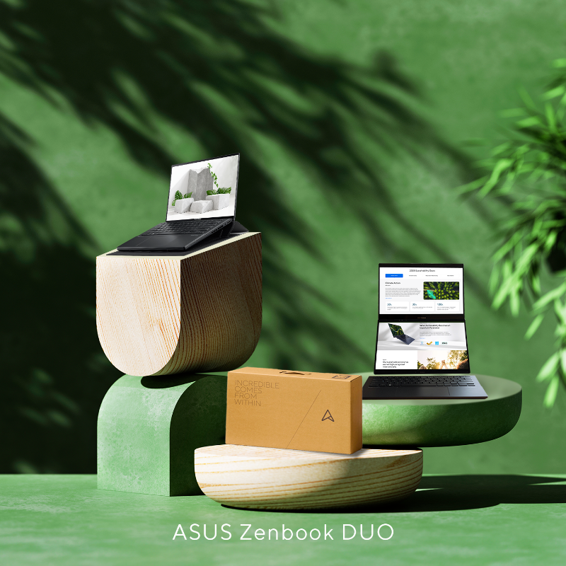 AsusFrance's tweet photo. Le ASUS Zenbook DUO : puissant, polyvalent et durable 🌿 Avec une autonomie prolongée et une empreinte carbone réduite, il répond à vos besoins technologiques tout en respectant l'environnement 🌍
#ASUS #Innovation #Durabilité #HighTech #TechnologieVerte