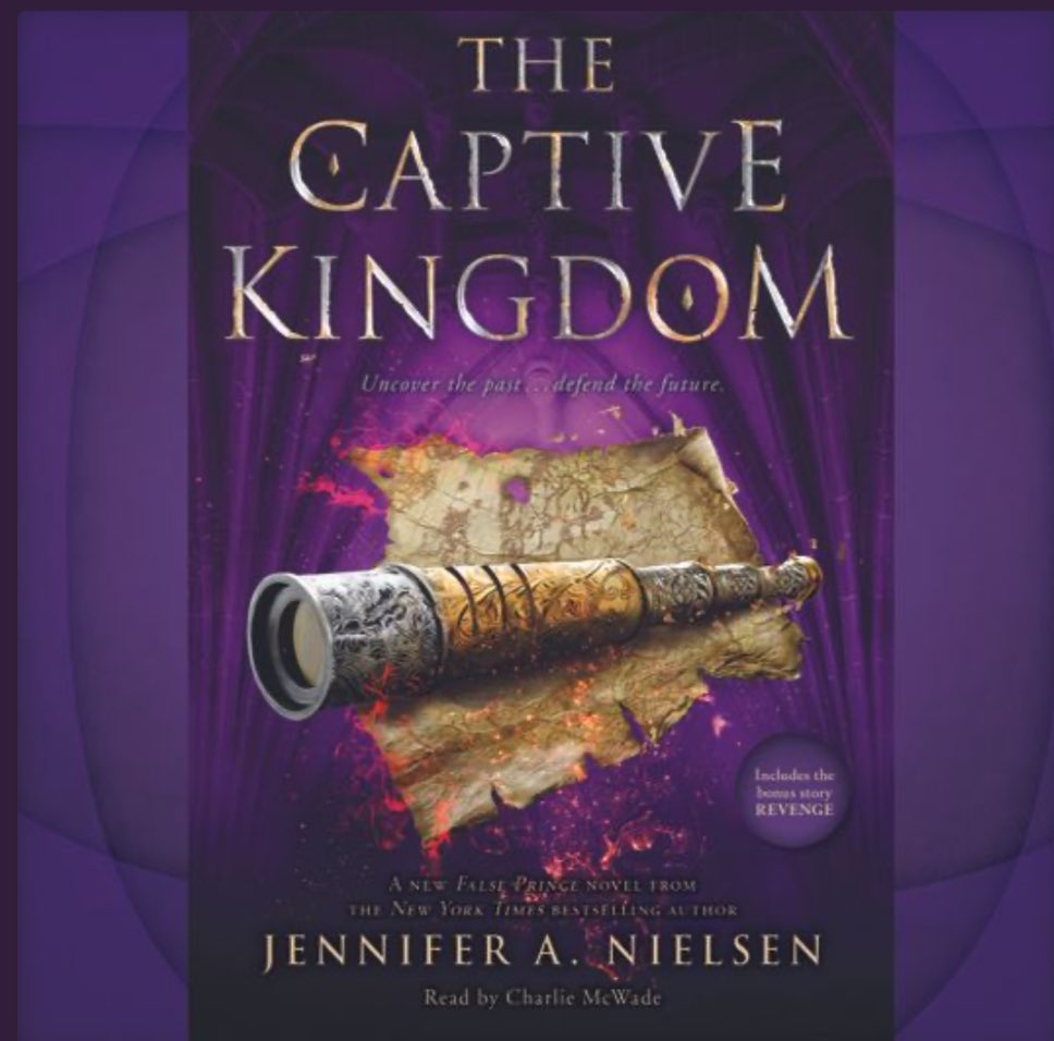 Book #15 of the summer ✅
The Captive Kingdom by <a href="/nielsenwriter/">Jennifer Nielsen</a> 
Fantasy - book 4 of the series had just as many surprises as book 1! Only 1 more book left- I’m not ready for the series to end. 😫