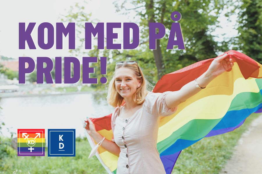oppna_kd's tweet photo. Gå med Öppna Kristdemokrater och Kristdemokraterna i årets Prideparad. Samling på lördag klockan 11:00 vid Landstingshusets trappa. https://t.co/8xZ7YGFVOj