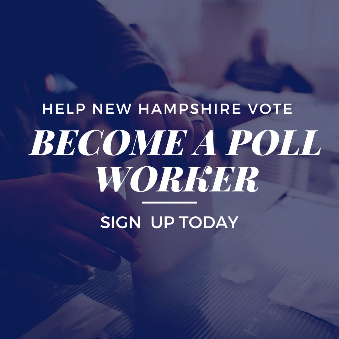 NHVotingRights's tweet image. Our democracy needs you! This Poll Worker Recruitment Day, sign up to be a poll worker and share the need for poll workers with your community! Together we keep democracy strong. 💪 #PollWorkerRecruitmentDay #VotingRights #NewHampshire 

Sign up now! forwardnh.org/beapollworker