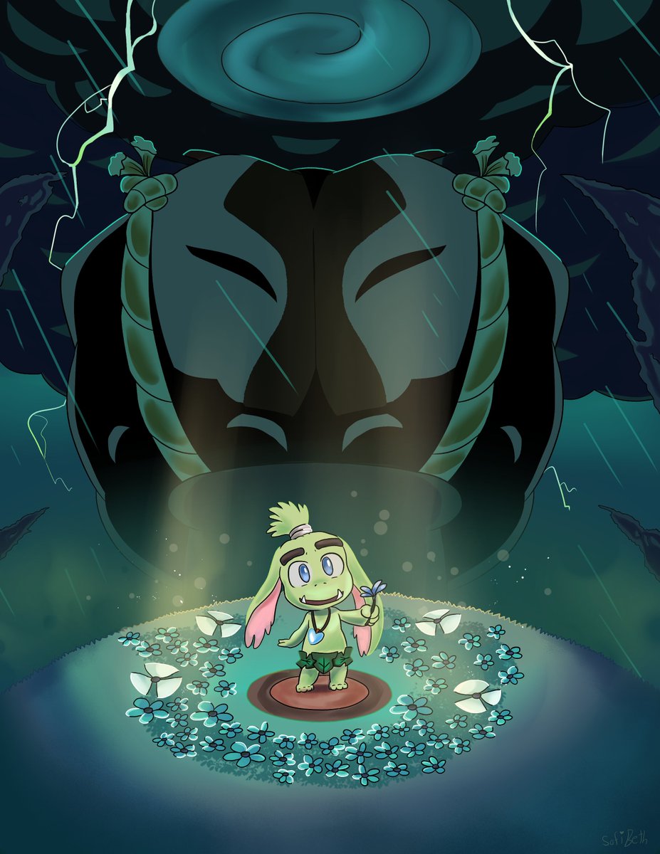 My pieces for <a href="/Dofus2Tofus/">Dofus to Tofus-Complete!</a> Fanzine featuring the Enutrof God and Orgrest.

Also available for download as coloring pages along the zine. Please check out everyone's wonderful works. 
#Wakfu #Dofus