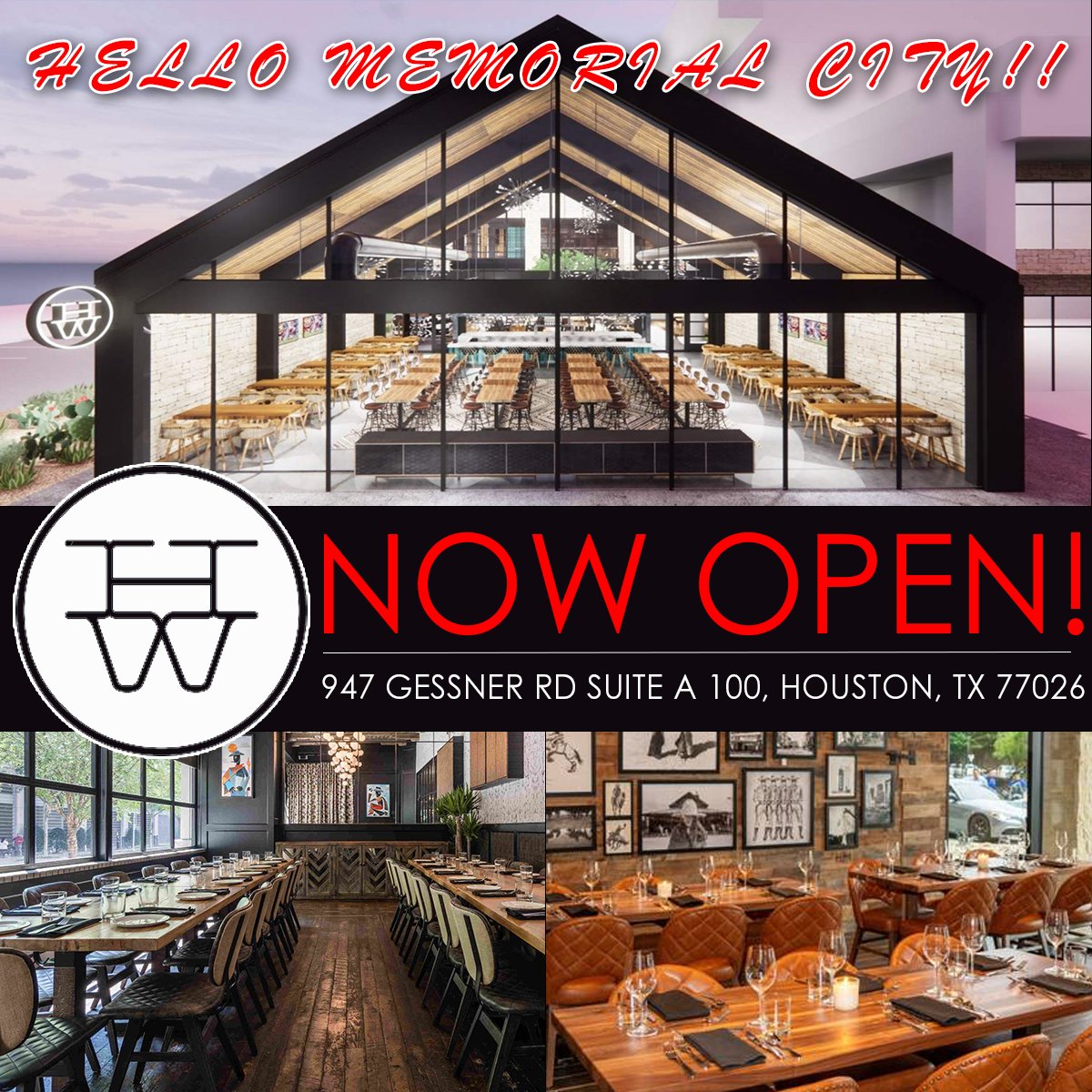 Hello Memorial City!! Falcon is excited to announce the opening of Haywire off of Gessner Rd!

📍947 Gessner Rd Suite A 100, Houston, Tx 77026

#NewOpening #FalconRealty #Houston #Haywire