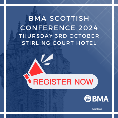 BMAScotland's tweet image. We are delighted to announce the BMA Scotland conference is now open for registration.
Open to all BMA members, with half price booking fee for students.
Limited number of places, so don't delay.
bit.ly/4dpQEXC
#BMAScotConf