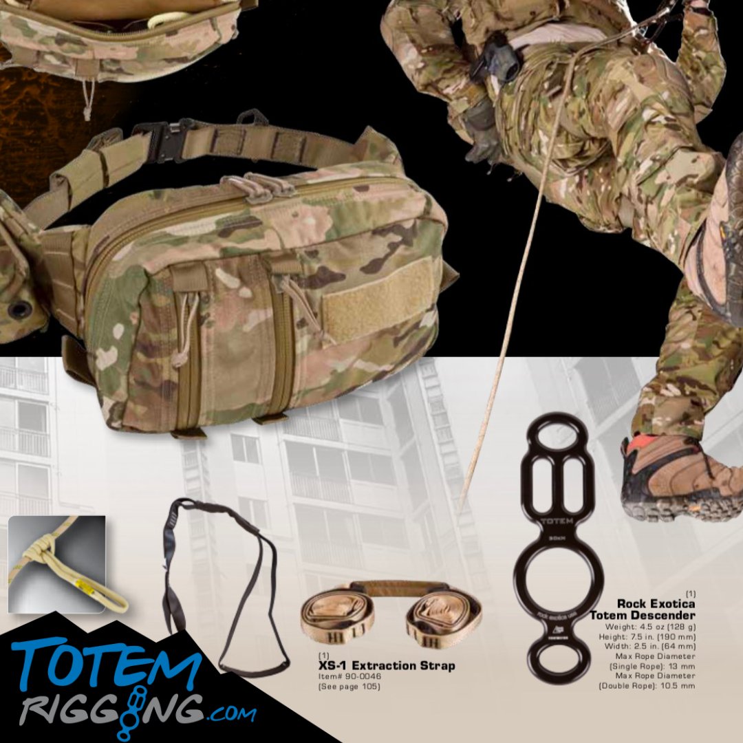 Totem as part of a tactical evacuation kit. Chosen for its versatility.

#totemrigging #cultoftotem #tacticaltotem