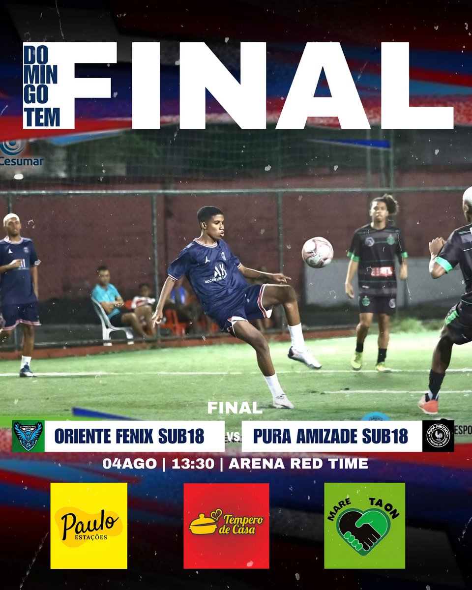 PURAAMIZADEFFF's tweet photo. DOMINGO TEM! 🇫🇷

FINAL 

Oriente Fenix Sub18 x Pura Amizade Sub18 
🏟 Red Time
🗓 04Ago
⏱️ 13:30
🏆 Taça da Liga https://t.co/2i4p5d7pei