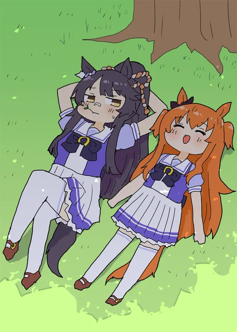 ブライアンさんとお昼寝するマヤちゃん 