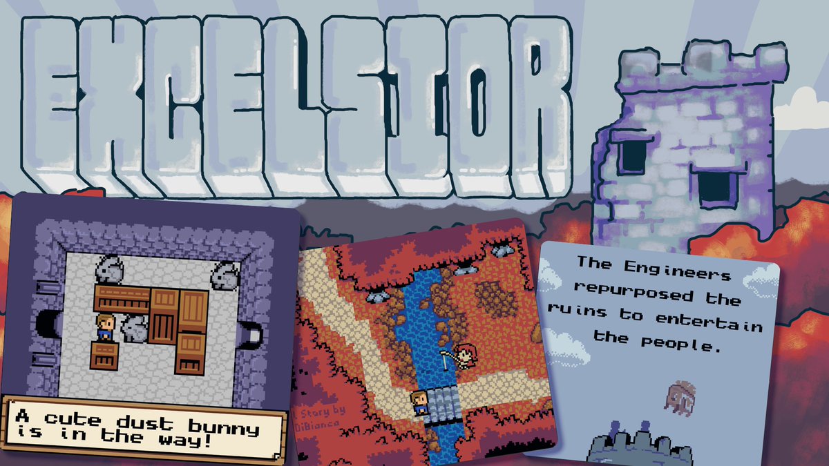 zenadu_it's tweet photo. Excelsior is going live on Kickstarter on August the 20th. Help us get visibility by following the project so we can make it real!

https://t.co/XYSyvgFQxu

#gameboy #pixelart #kickstarter #crowdfunding https://t.co/g9BQK4e6YP