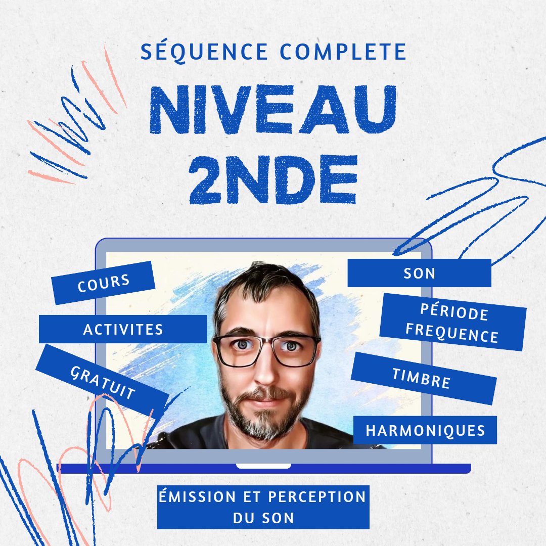 MPhysiqueChimie's tweet image. 🎙️ Le son en 2nde

Pour cette séquence, les élèves sont invités à être conseillers de @davidguetta pour le son dans le stade 😁

Pour varier, un plan de travail, des manips sur tablette/smartphone et des maths 😱

A vos coms 😁

nuage02.apps.education.fr/index.php/s/XA…

#son #2nde #physique