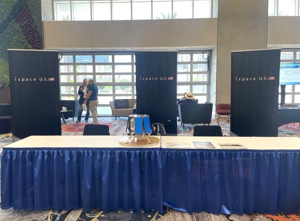 ispace_us_inc's tweet photo. We are at @ASCEND hosted by @AIAA, this week! At ASCEND, @ispace is sponsoring Coffee Breakโ Come by our spot and meet ispace, inc. and ispace-U.S. team! We look forward to connecting with you!ย #ispace #ispaceUS #ASCEND #AIAA https://t.co/ElZVhJbDPW