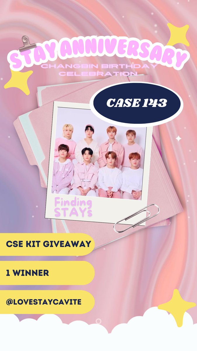 LoveSTAYCavite's tweet photo. CHANGBIN and STAY ANNIVERSARY Giveaway for PH STAYs!

Mechanics:
- like and rt
- follow us
- reply your fav ot8 photo with your birthday wish for changbin
- drop tags

HAPPY BIRTHDAY STAY❣️
#STAYDominATEsFor6Years
#스테이도_스키즈가있어야_존재 https://t.co/IWUV3Lq2df