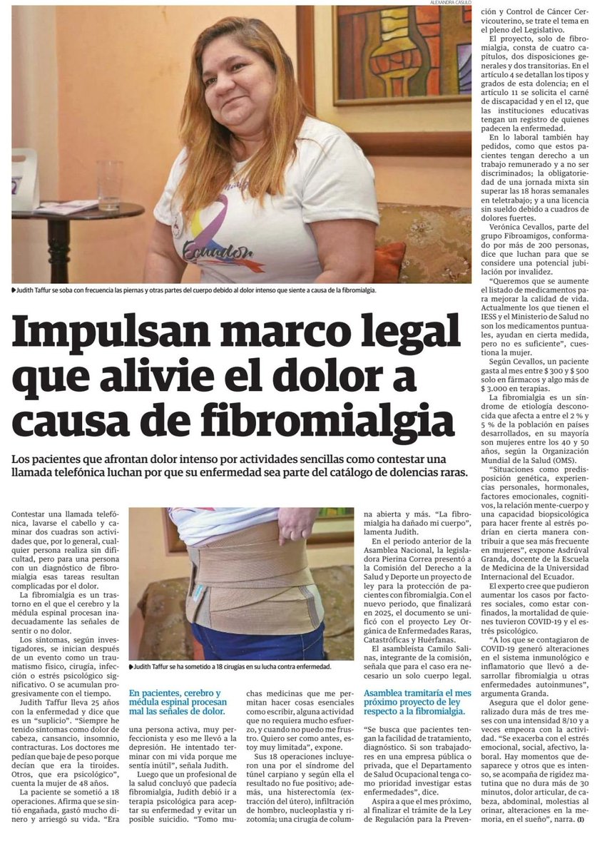 UIDE's tweet photo. ➡️#UIDEtoday | ¿La Fibromialgia debe catalogarse como una dolencia rara en el Ecuador?. Revisa el artículo de @eluniversocom, con el aporte de nuestro docente de la Escuela de Medicina, Asdrúbal Granda.

Ver más 👇🏻 https://t.co/sMu1fVbZ4Y