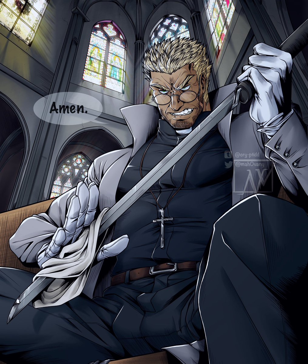 mah0vany's tweet photo. Alexander Anderson ✝️ #HELLSING https://t.co/CS17wHvchb