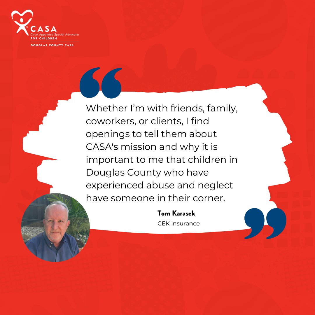 ICYMI: Check out our latest Q&amp;A with our dedicated CASA board member and corporate sponsor. Find out how Tom’s passion for child advocacy led him to board service, and why he believes local businesses should support our mission. Read the full article here: dccasaks.org/post/casa-spon…