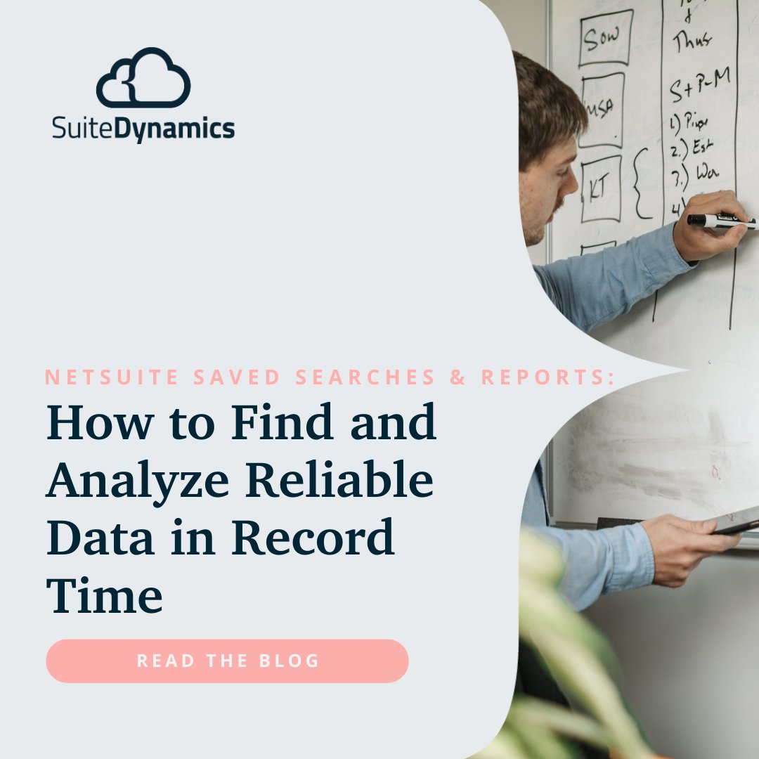 Suite_Dynamics's tweet image. Learn how NetSuite&apos;s saved search and reporting tools offer comprehensive insights into business operations, facilitate stakeholder communication, and give your company a competitive edge. 
bit.ly/4dn1jSE 

#NetSuite #ERP #SavedSearch #NetSuiteReports