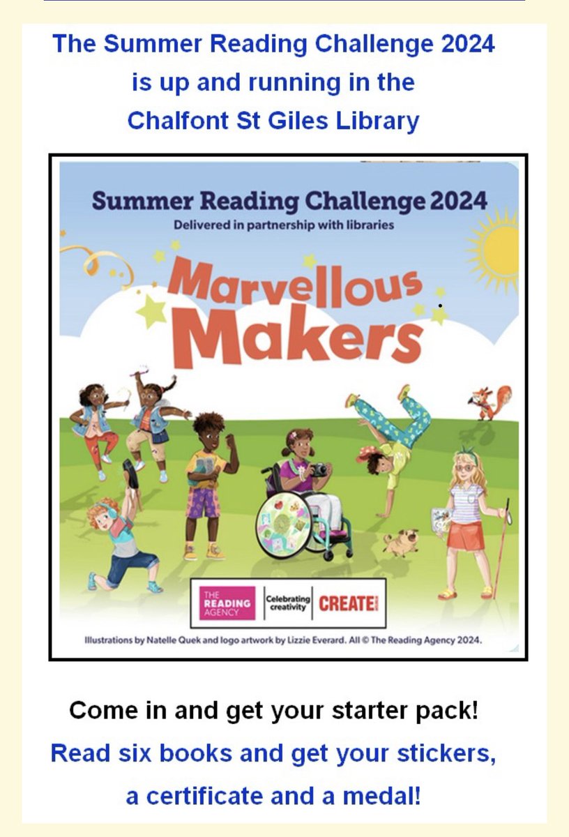 It’s not too late to get started on your Summer Reading Challenge! Come to the CSG Library for your free starter pack and choose your books! 😊🌞📚