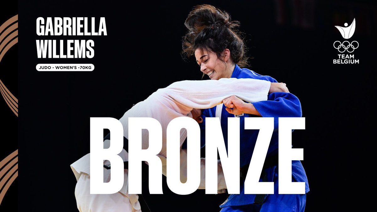 Bronze Beauty! 🥉

Gabriella Willems makes Belgium proud and proves once again that BELGIUM is a powerhouse in judo. 🥋 

This marks the 11th bronze medal in Belgian Olympic judo history. Congratulations, Gabriella! ❤️🇧🇪

#WeAreTeamBelgium #Olympics #OlympicGame #GabriellaWillems