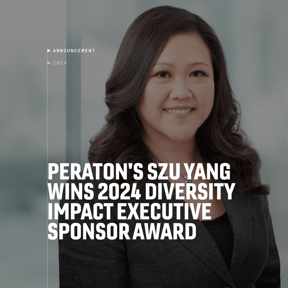 PeratonCorp's tweet photo. Congratulations, Chief Contracts Officer and Senior VP, Szu Yang for winning the Global ERG Network 2024 Diversity Impact Executive Sponsor Award! Read more: https://t.co/jlZnXfY17t #DoTheCantBeDone https://t.co/gu4Mq3sZyt