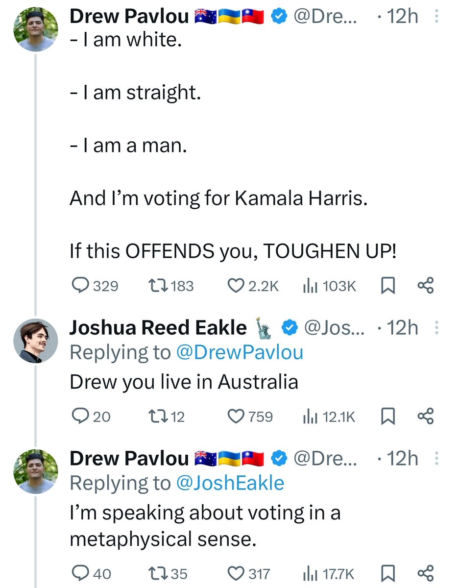 DelusionPosting's tweet photo. Is this guy trying to be the Ian Miles Cheong of the left? 😂 https://t.co/CDz9QGDqyh