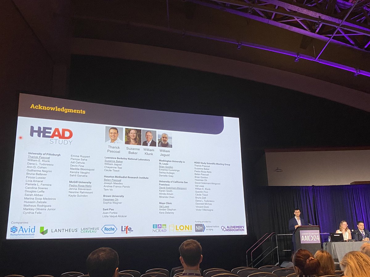 Fantastic presentations about harmonizing Tau PET tracers in the HEAD Study. Very glad I get to be part of this project and amazing team! #AAIC24