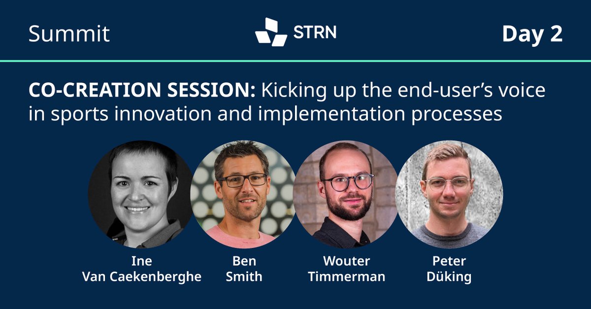 Sports Tech Research Network (STRN) (@strn_sportstech) on Twitter photo 🎤👤 WHO? <a href="/IneVanCaekenber/">Ine Van Caekenberghe</a>, Ben Smith, <a href="/timmermanwouter/">Wouter Timmerman</a>, and <a href="/PeterDuking/">Peter Dueking</a>
💬💥 WHAT? A Co-creation session about kicking up the end-user's voice in sports innovation and implementation processes
📆📍 WHEN? Friday 20 September 2:45 PM (STRN Summit day 2)
#STRNSummit2024 🎤👤 WHO? <a href="/IneVanCaekenber/">Ine Van Caekenberghe</a>, Ben Smith, <a href="/timmermanwouter/">Wouter Timmerman</a>, and <a href="/PeterDuking/">Peter Dueking</a>
💬💥 WHAT? A Co-creation session about kicking up the end-user's voice in sports innovation and implementation processes
📆📍 WHEN? Friday 20 September 2:45 PM (STRN Summit day 2)
#STRNSummit2024