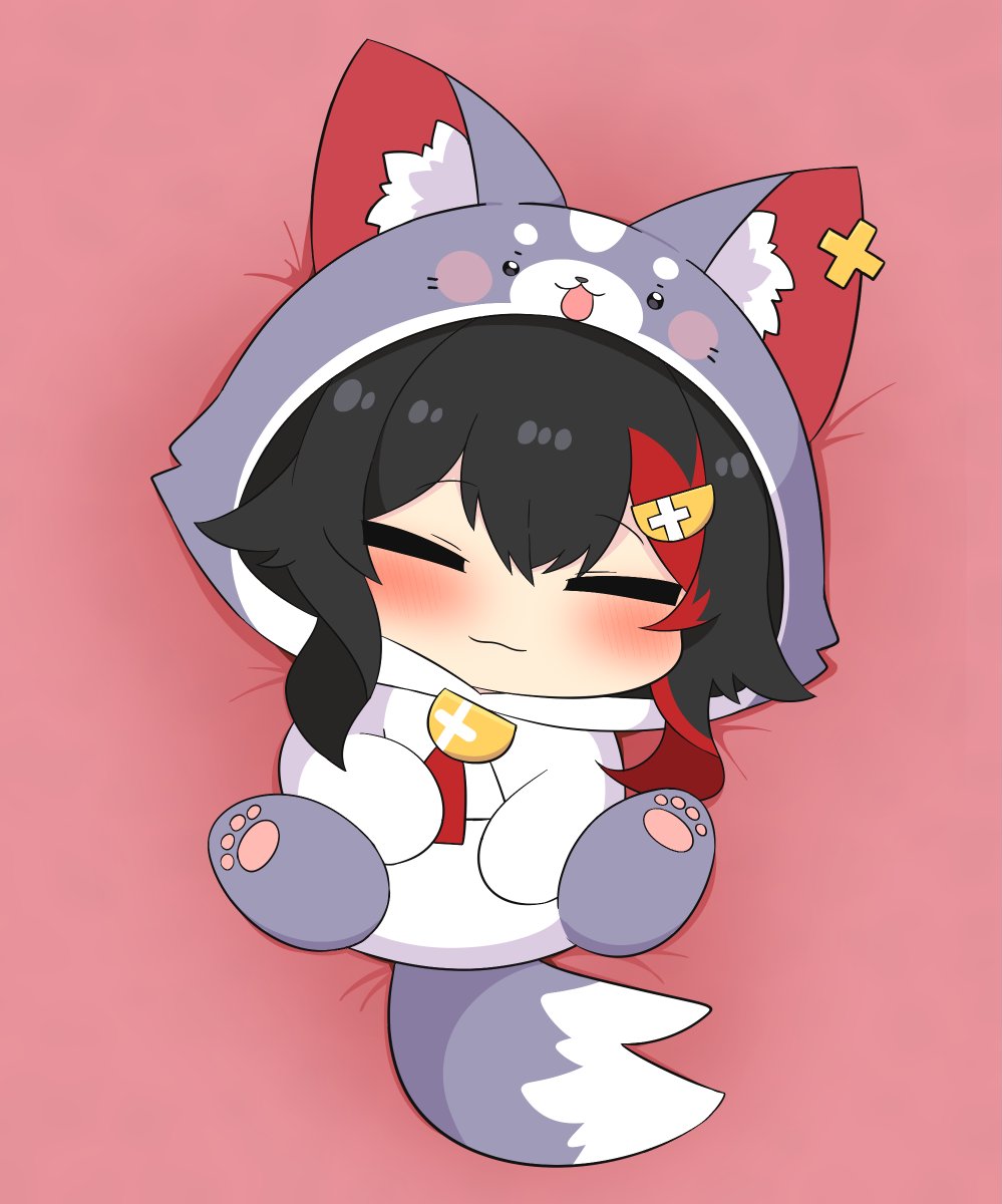 大神ミオ 「ヘソ天 #みおーん絵 」|トゥーミのイラスト