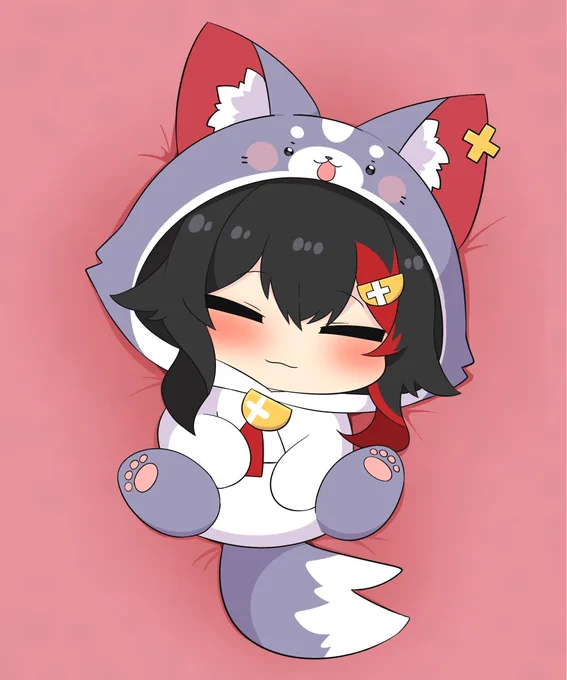 ヘソ天 #みおーん絵 