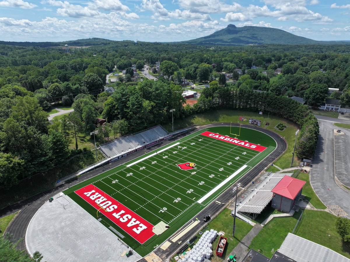 Day 1 in Pilot Mountain <a href="/ES_CardinalsFB/">East Surry HS Football</a> #GoCards