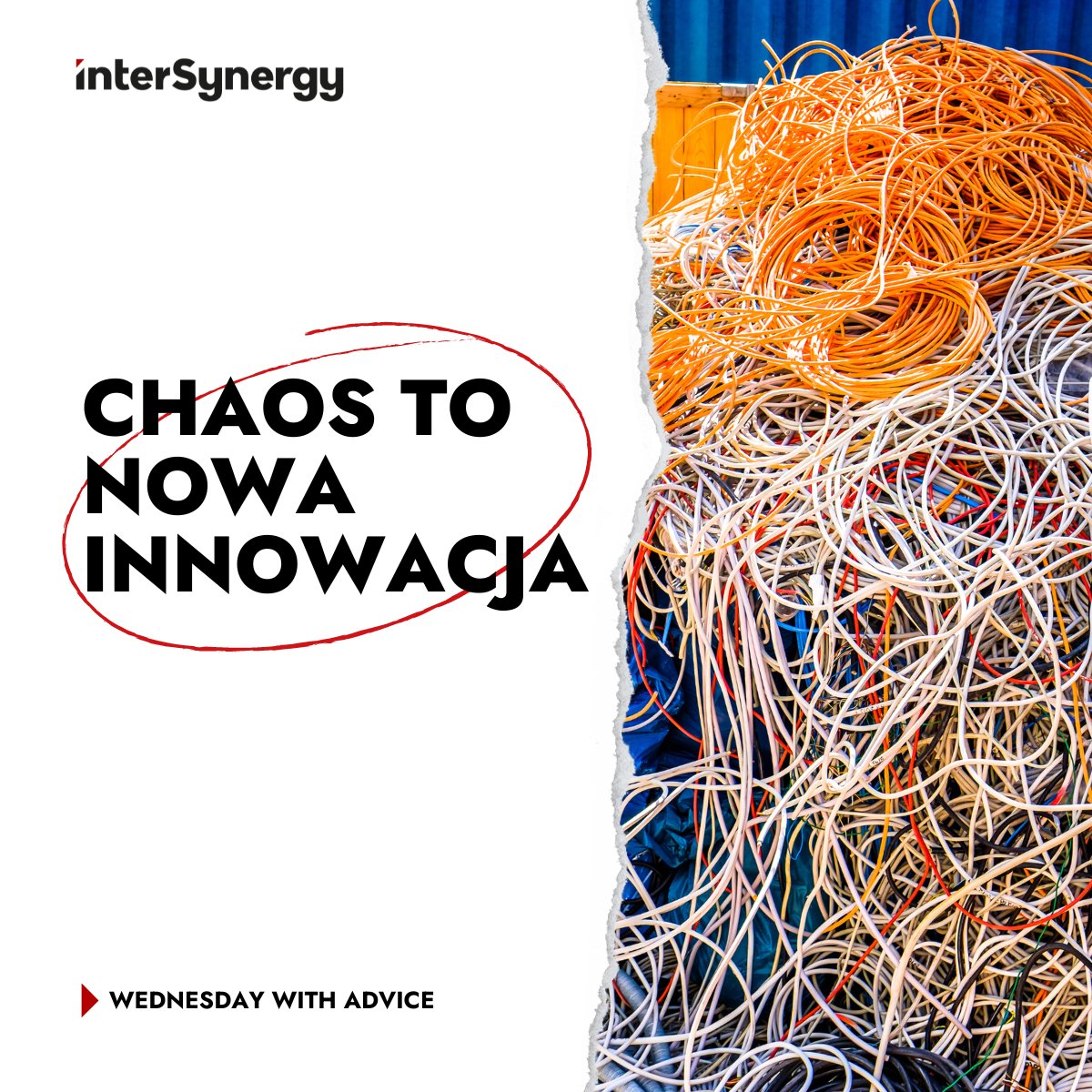Kiedy myślimy o cyfrowej transformacji, często wyobrażamy sobie uporządkowany proces. W rzeczywistości, to właśnie chaos napędza innowacje.

Chaos nie jest wrogiem.
To katalizator zmian i innowacji.

#chaos #transformacja #cyfryzacja #InterSynergy #Wednesdaywithadvice