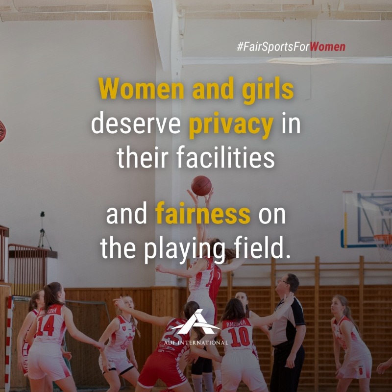 ADFIntl's tweet photo. Men and women are different. And those differences matter. When society ignores biological reality, it’s girls and women who pay the highest price.

Tell the International Olympic Committee to Keep Women’s Sports for Women.
Sign the Petition Now!

#FairSportsForWomen