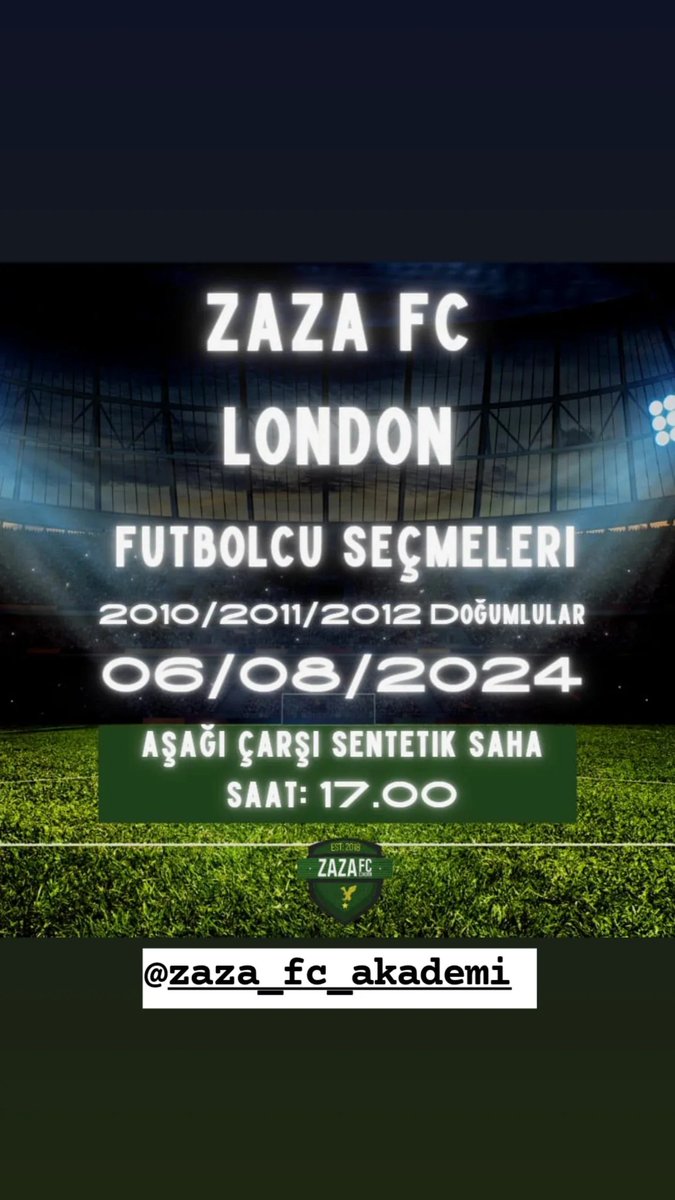 Yeni sezonda alt yaş kategorileri için futbolcu seçmelerimiz yapılacaktır.