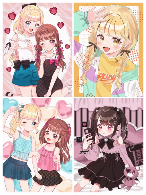 #今月描いた絵を晒そう 
7月は4枚描きました!ちょっとゆっくりペースの投稿になってしまったので8月は挽回したい! 