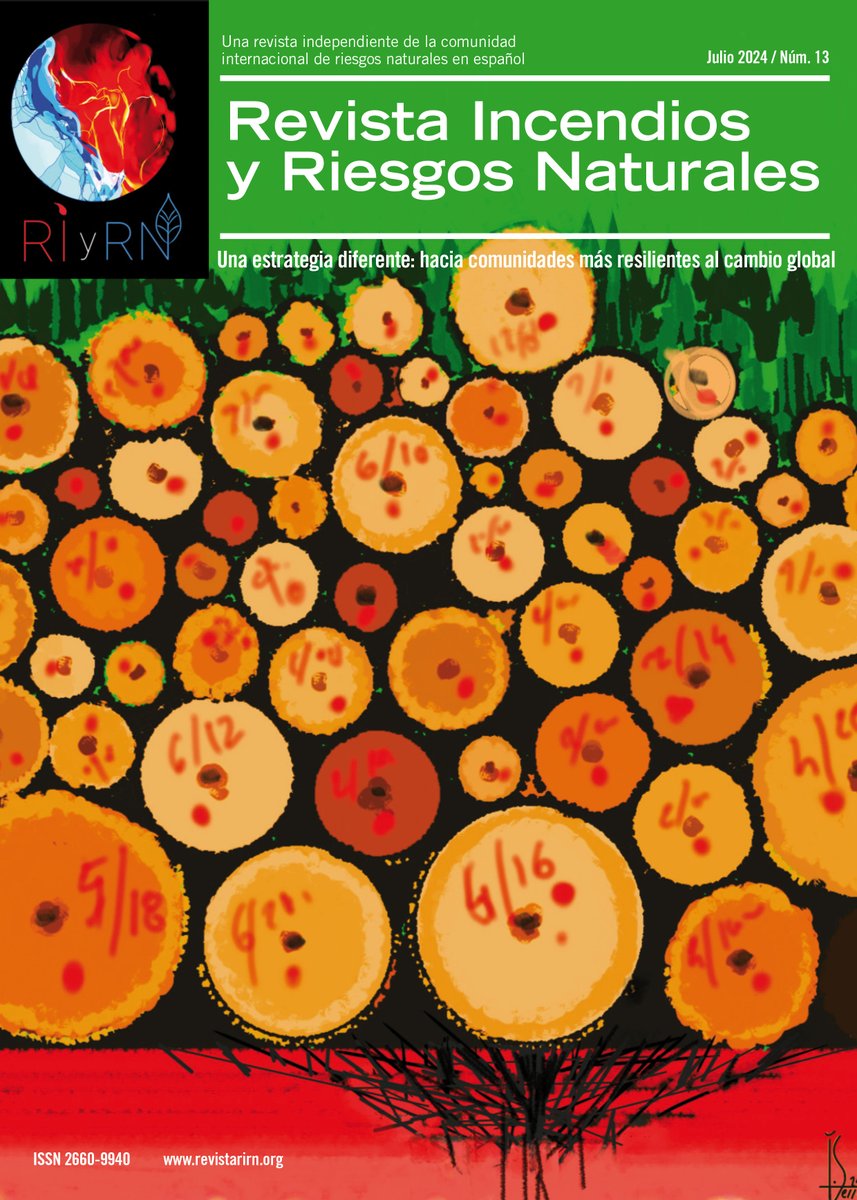 ⭐️Ya disponible en nuestra web ➡️revistarirn.org/revista 
el núm. 13 de #RIyRN de Julio 2024 🙂
👏 ¡¡Enhorabuena a todos los autores!! 
#RiesgosNaturales #Incendios
📌También en web descarga de números anteriores