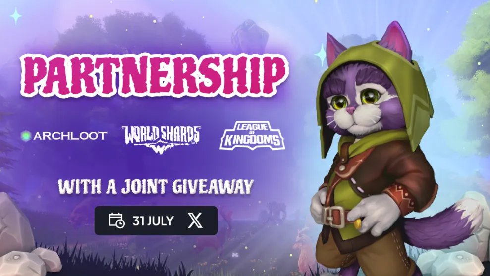 🚀 Exciting News!

We're happy to announce a groundbreaking partnership between the amazing teams at <a href="/WorldShardsGame/">WorldShards | Wishlist on Steam</a> <a href="/archlootOS/">ArchLoot</a> and <a href="/LeagueKingdoms/">League of Kingdoms Arena</a>!

To celebrate this collaboration, we’re launching a massive giveaway with incredible prizes from all three games! Here’s what you
