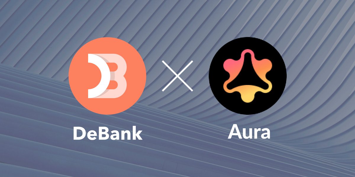 DeBankDeFi's tweet photo. 1/2

Aura chain is now integrated in https://t.co/IEGJ3zLVHO!
@AuraNetworkHQ 

1st batch of supported protocols: @HaloTradeZone https://t.co/xrhSATWZs7