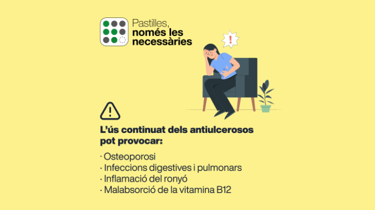 hjoan23's tweet photo. 💊 1 de cada 6 persones que prenen antiulcerosos o “protectors gàstrics” podria evitar-ho.
👉🏻 Redueixen la secreció d’àcids de l’estómac i les malalties que provoquen.
⚠️ El seu ús continuat pot tenir efectes adversos en la teva salut.
➕ info a https://t.co/COmXKcwE8z https://t.co/sD4Y5MfwrN