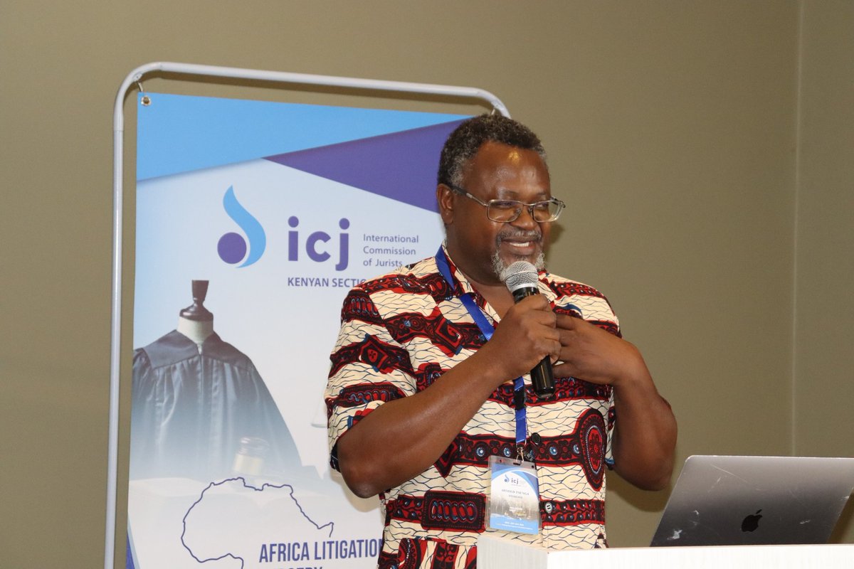 ICJKenya's tweet photo. In our closing keynote address, Arnold Tsunga, a Human Rights Lawyer and Governance Expert gave a powerful address on Strategic Litigation Interaction with Social Movements for lasting Impacts. #ALSConference #ICJKenya https://t.co/mRb8YoHaRB