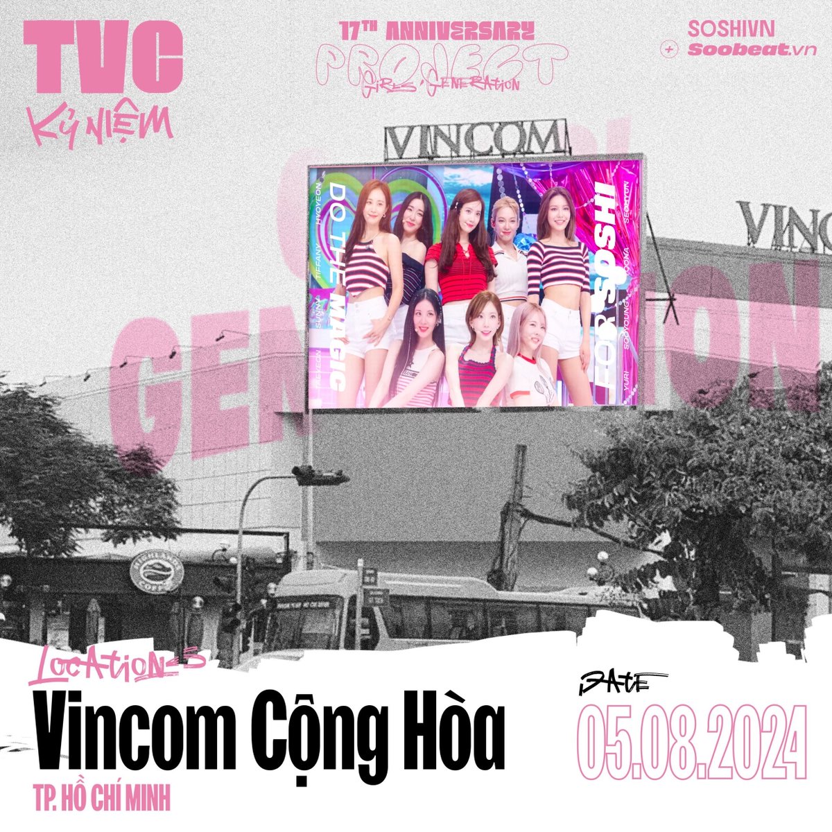 Soobeatvn's tweet photo. Led Boards in Vietnam #SNSD 17th Anniversary
by Soobeatvn x Soshivn
📌Landmark 81 (HCMC) 3,4,5 August
📌 Vincom Cong Hoa (HCMC) 3,4,5 August
📌 Vincom Phan Van Tri (HCMC) 5 August
📌 Vincom Ba Trieu (Ha Noi) 5 August
#GirlsGeneration https://t.co/OEzFZPoSSV