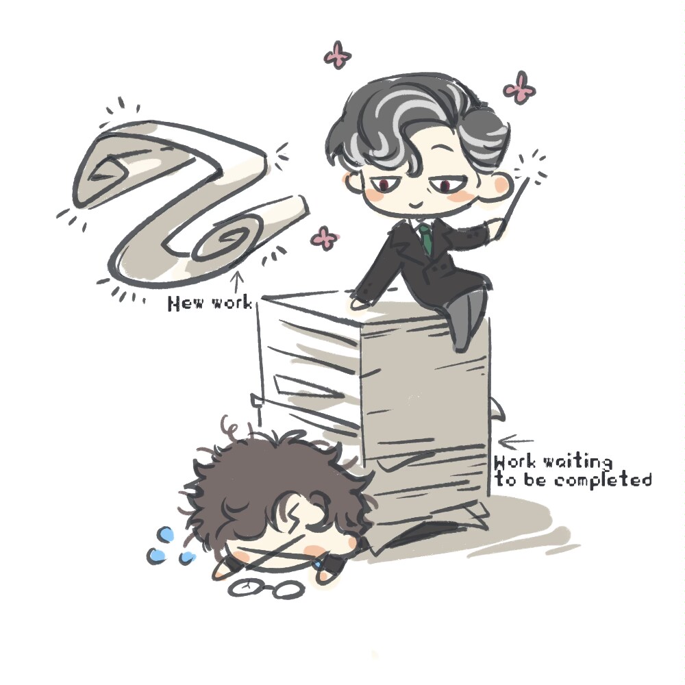 Meiguigaoji's tweet photo. 让哈利在生日当天加班真的非常对不起，但是祝哈利生日快乐！
#Tomarry https://t.co/pUoDIwlOha