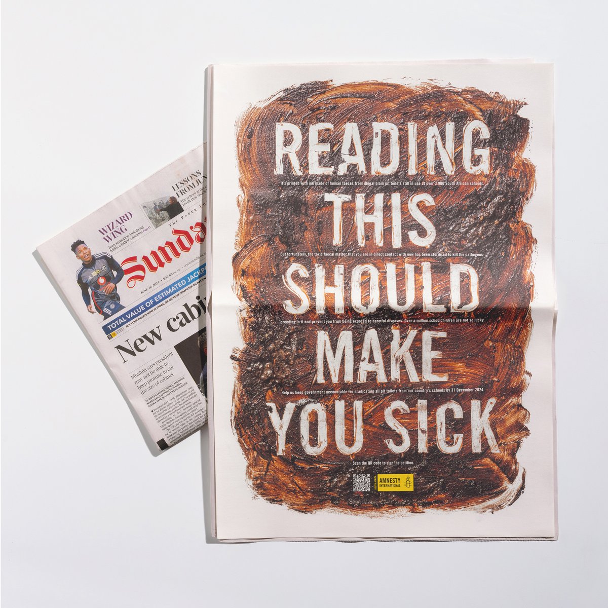 Our pick for Print Best of The Week: “Reading this should make you sick” by <a href="/joepublicadv/">Joe Public</a>, Johannesburg for Amnesty International.

See the Best of the Week for Film and Classic: luerzersarchive.com

#advertising #AmnestyInternational #lurzersarchive