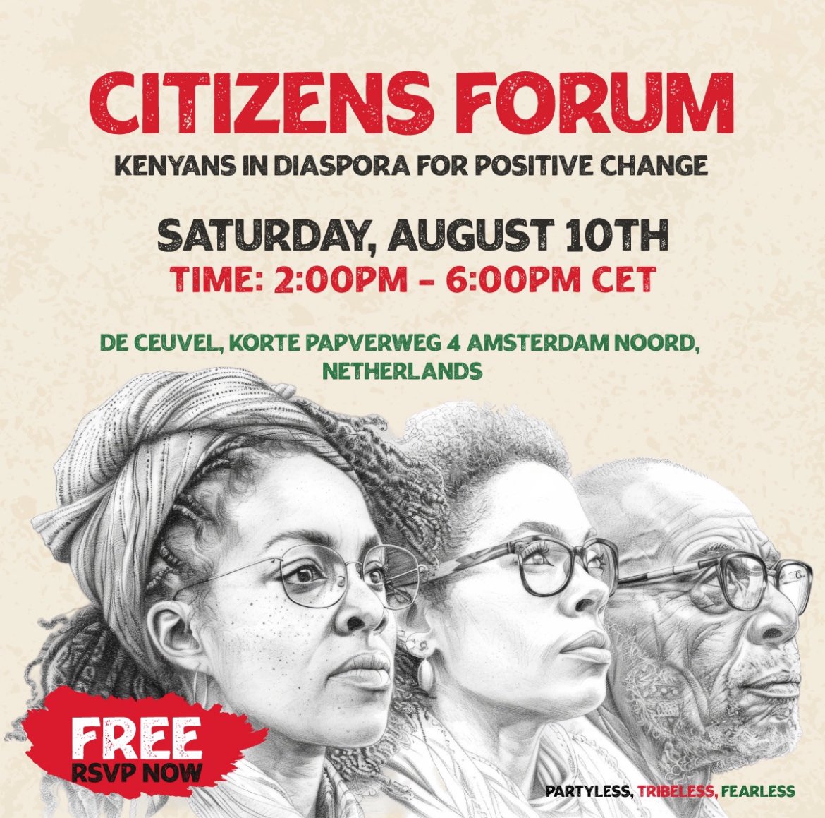 MudgeRulf's tweet photo. 🇰🇪🇰🇪  🇳🇱  🇳🇱 Kenyans in Amsterdam, Netherlands will be having a citizen’s forum. https://t.co/UzbmlGmO0N