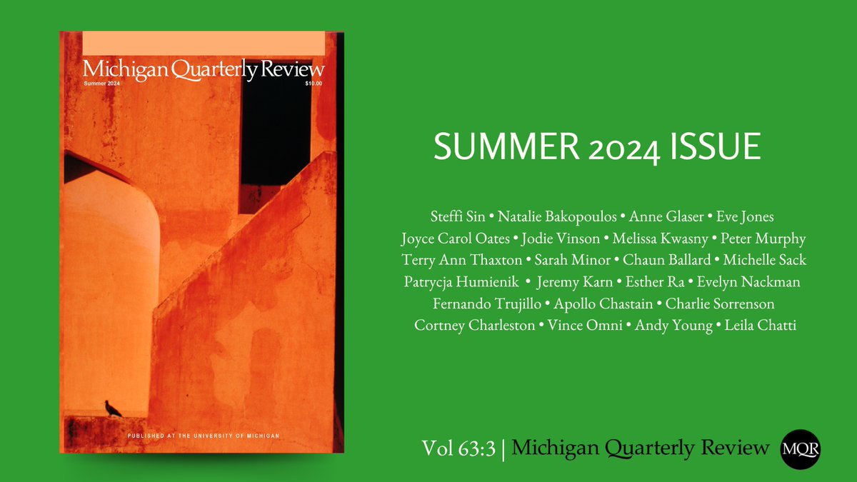 Michigan Quarterly Review tweet media