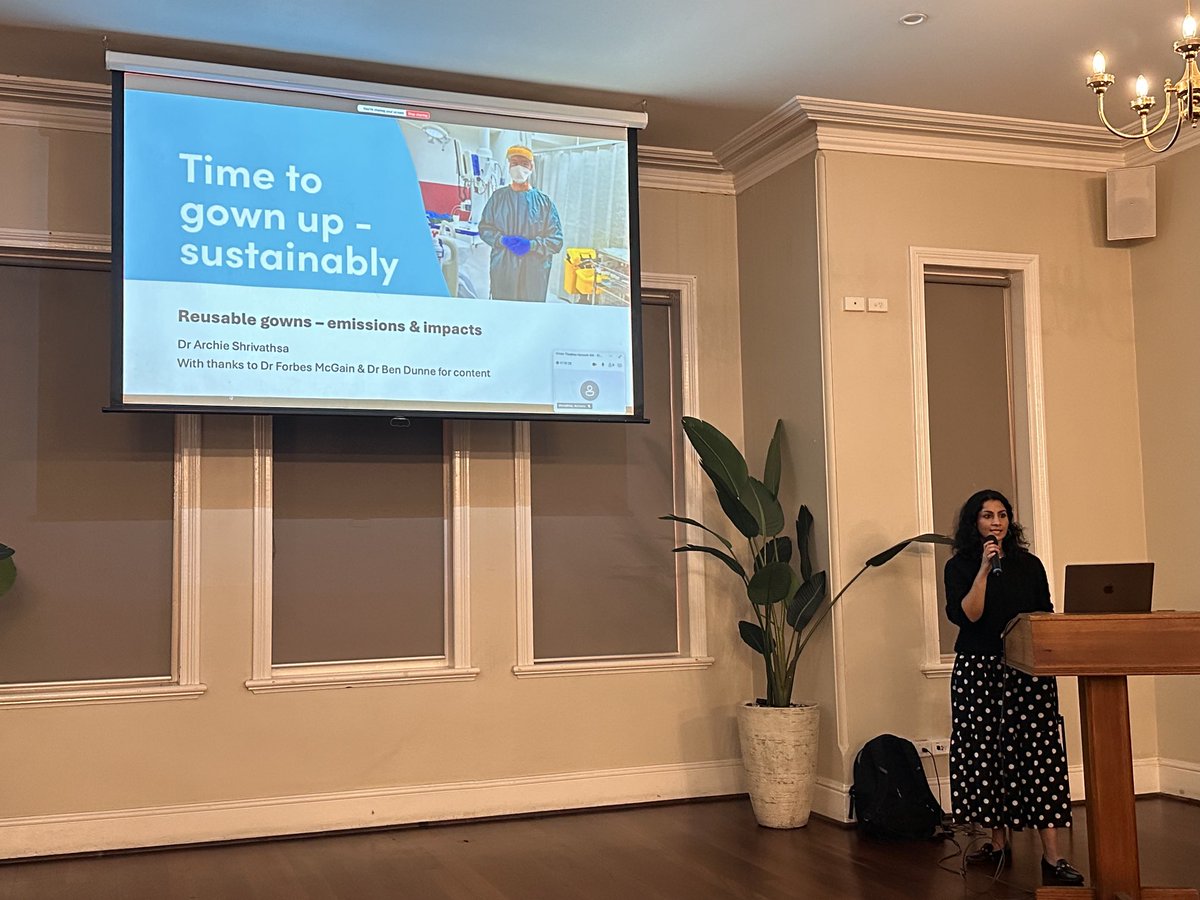 Reusable gowns, an anaesthetic perspective with Dr Archana Shrivathsa ⁦<a href="/archiecurium/">Dr Archie 🌱🌈</a>⁩