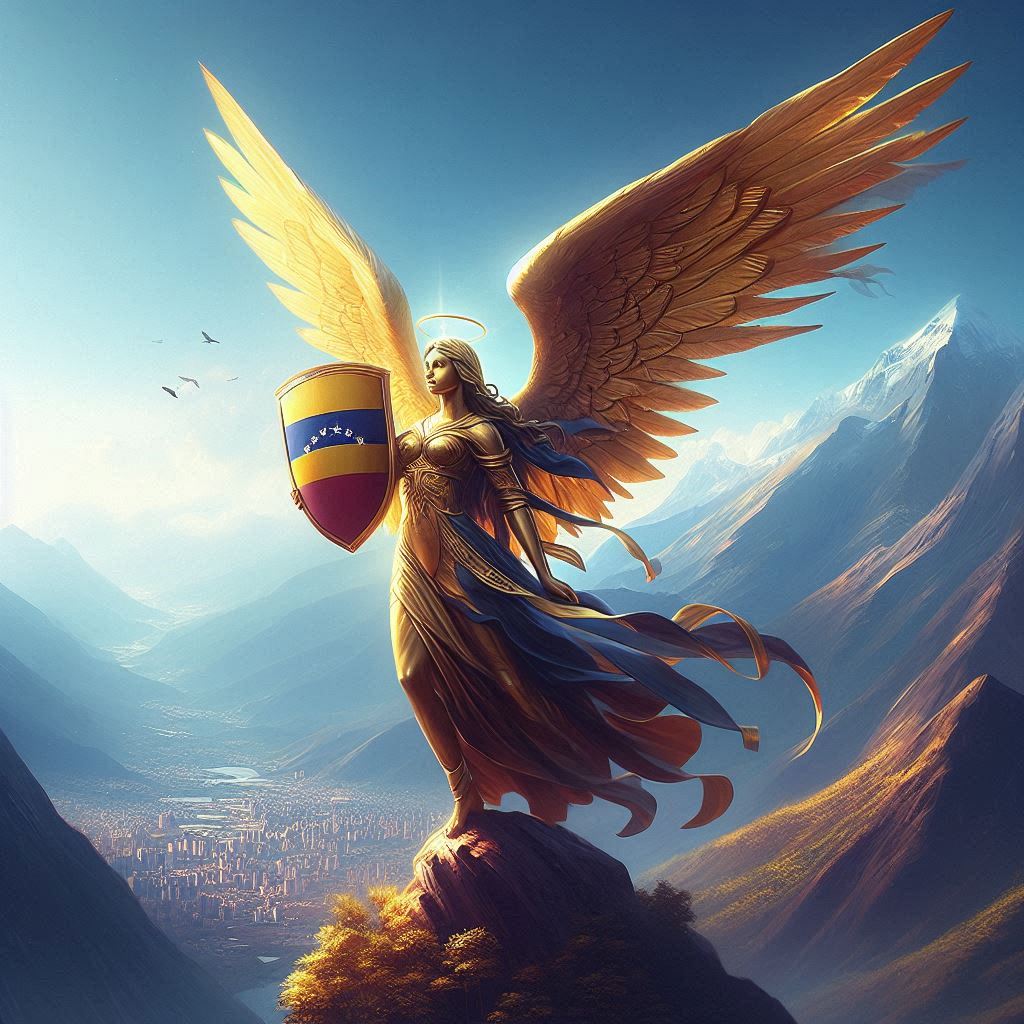 SacerdosMariae's tweet photo. Ángel Custodio de Venezuela: defiende al país del mal. Derriba de su trono a los poderosos que se aprovechan de su pueblo y haz que se enaltezcan los humildes. 
Haz que las fuerzas del bien prevalezcan sobre las del mal.
Amén. https://t.co/55IzVIer57