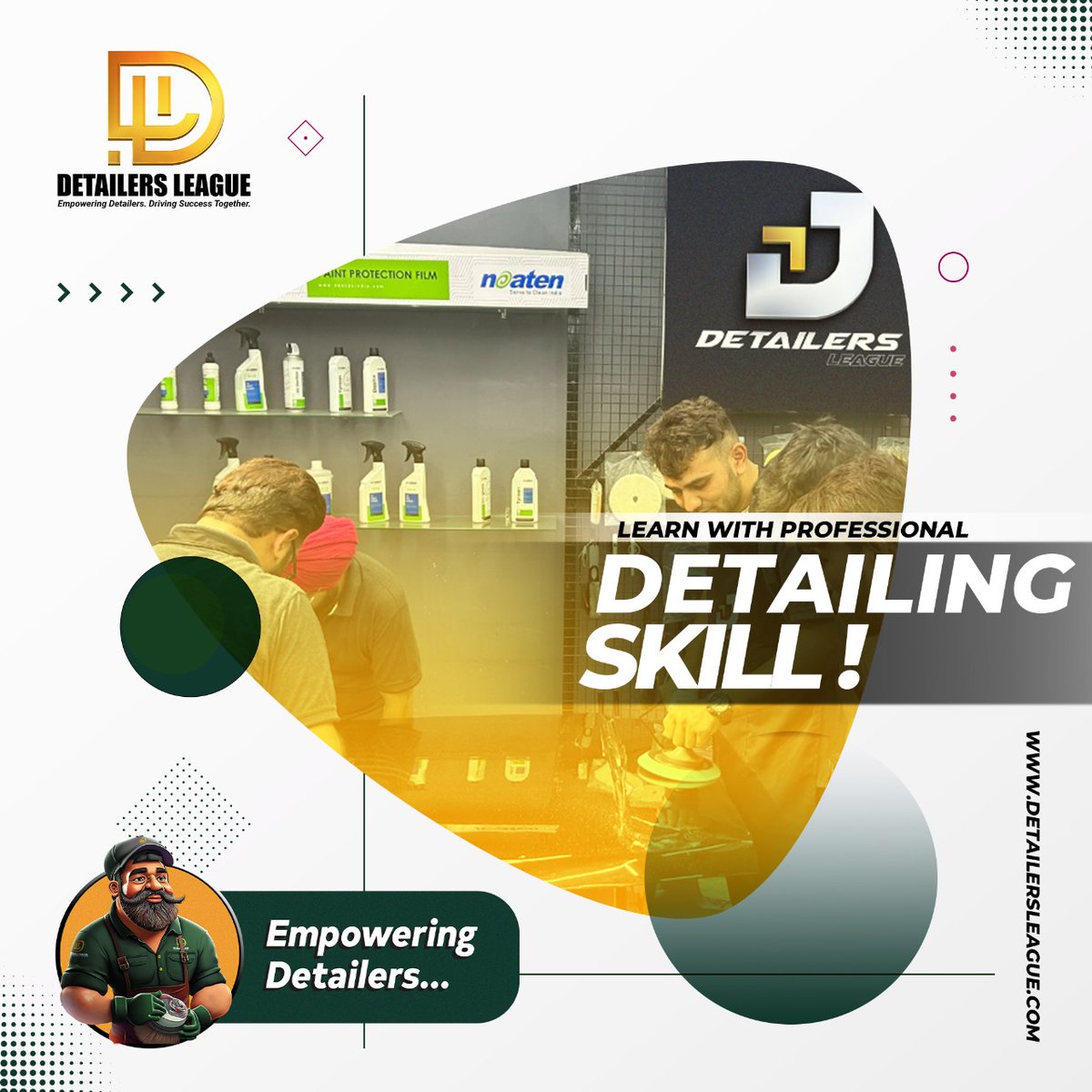 detailersleague's tweet image. 🚗 Learn Detailing from the Best! 🛠️
Ready to master the art of car detailing? Join our expert-led sessions and polish your skills to perfection. Shine bright in the detailing industry with insights from top professionals.
#PPFTraining
#VehicleCare 
#CarDetailing 
#BikeDetailing